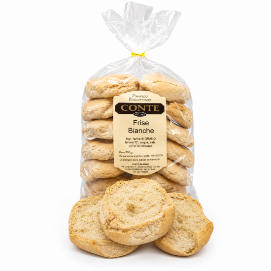 Frise Bianche Artigianali Salentine - Panificio Conte - Formato Scorta 800g