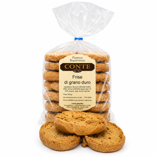 Frise di Grano Duro Artigianali Salentine - Tradizione Pugliese - 800g