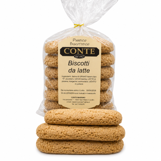 Biscotti da Latte Artigianali "Inzupponi" Conte