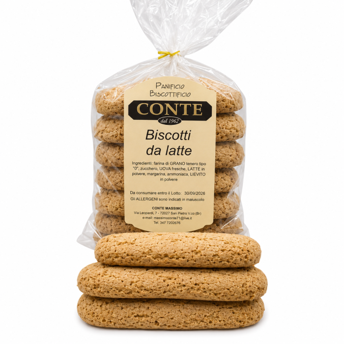 Biscotti da Latte Artigianali "Inzupponi" Conte