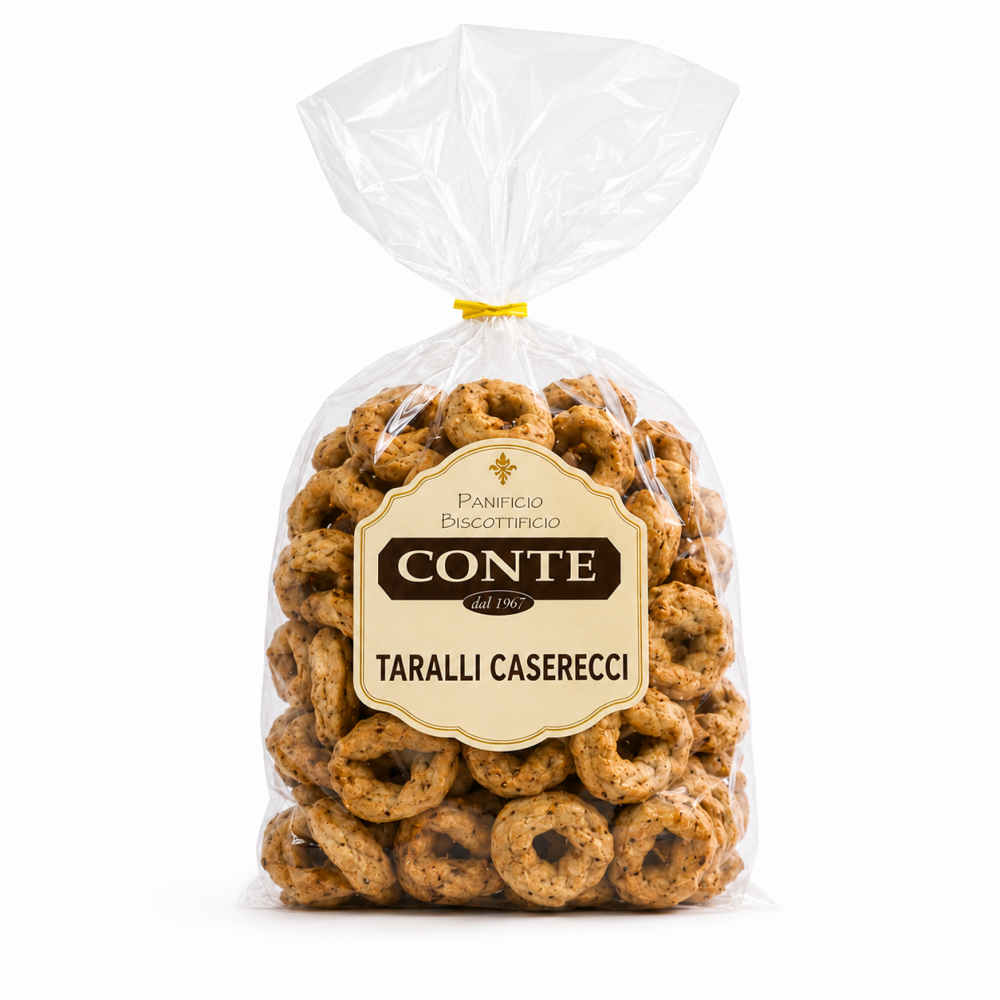 Taralli Caserecci Pugliesi Fatti a Mano - Ricetta Tradizionale all'Olio d'Oliva